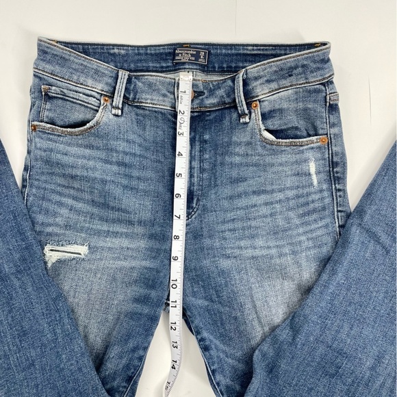 Abercrombie & Fitch Women’s Jeans 29/8 Simone High Rise Ankle‎ Distressed Skinny - Picture 7 of 13